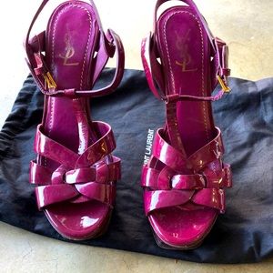 YSL tribute berry heels